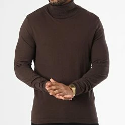 Le moins cher 🧨 Pull Col Roulé Rogan Knit 12196902 Marron de Jack And Jones ⌛ -Jack And Jones Soldes jack and jones 336676 12196902 SEAL BROWN 20220916T150515 03