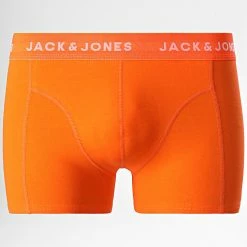 Promo 🛒 Lot De 5 Caleçons 12188960 Noir Bleu Orange de Jack And Jones 🔔 -Jack And Jones Soldes jack and jones 336703 12188960 BLACK BLUE ORANGE 20220909T144622 03