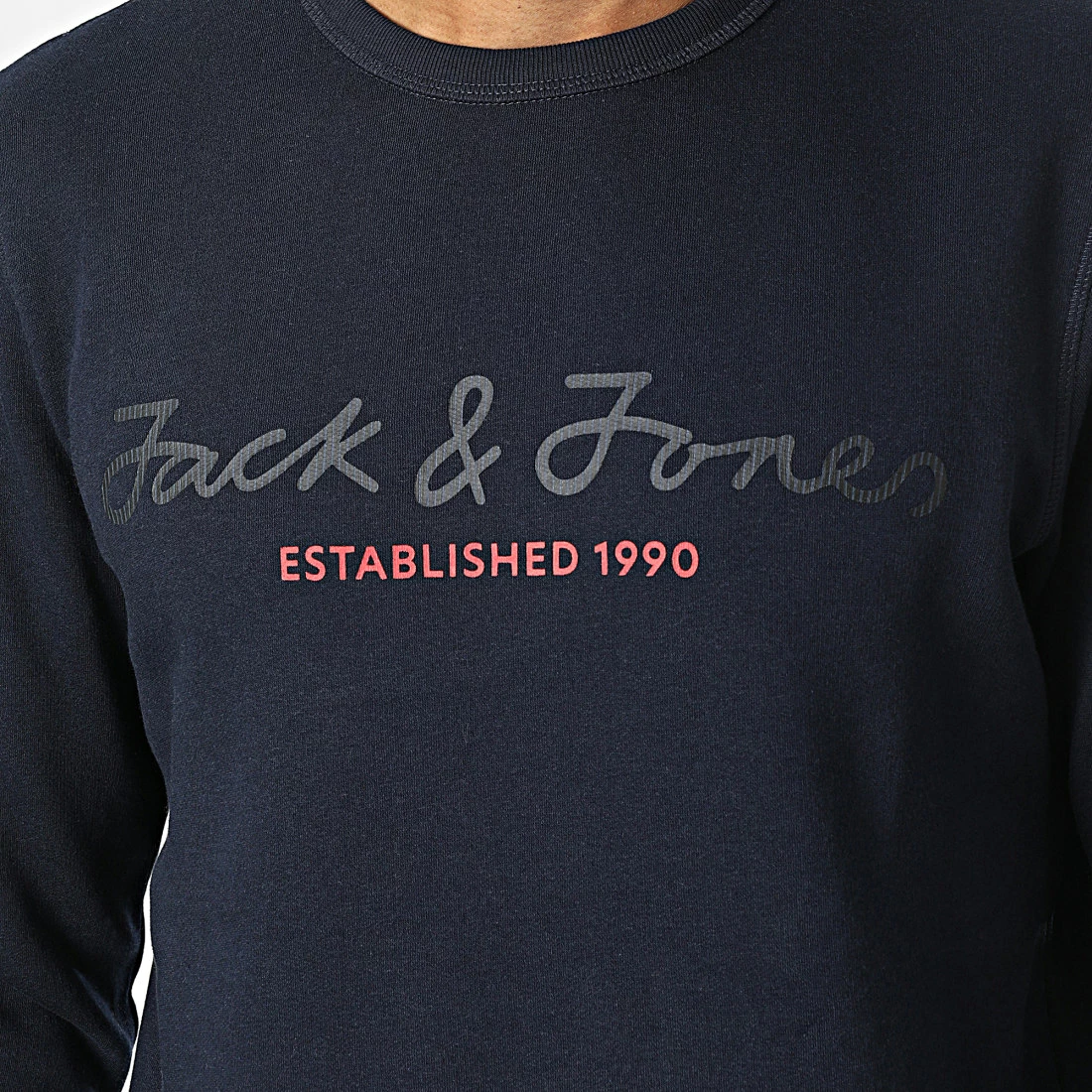 Vente flash 🎁 Sweat Crewneck Berg Bleu Marine de Jack And Jones ⌛ 2 Vente flash 🎁 Sweat Crewneck Berg Bleu Marine de Jack And Jones ⌛ – Image 2