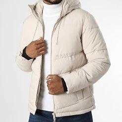 Budget 🎉 Doudoune Capuche Copenhagen Beige de Jack And Jones 😍