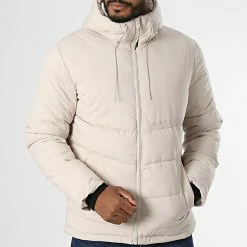 Budget 🎉 Doudoune Capuche Copenhagen Beige de Jack And Jones 😍 -Jack And Jones Soldes jack and jones 336825 12215130 MOONBEAM 20220916T155359 03