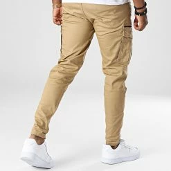 Meilleure affaire 👍 Pantalon Cargo Slim Stace Dex Camel de Jack And Jones 😉 -Jack And Jones Soldes jack and jones 336836 12194240 KELP SOLID 20220915T154948 04