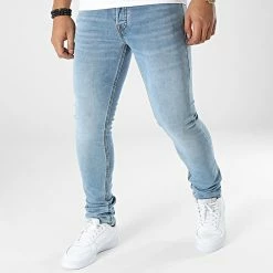 Jack And Jones Soldes 12 De gros 🤩 Jean Slim Glenn 12212819 Bleu Denim de Jack And Jones 💯