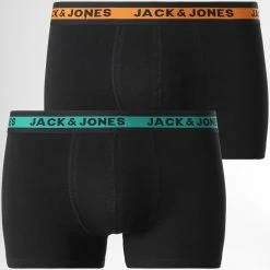 Meilleure vente ✨ Lot De 2 Boxers Josh Noir de Jack And Jones 🌟