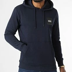 Coupon ❤️ Lot De 2 Sweats Capuche Lock Bleu Marine Gris Chiné de Jack And Jones 🌟 -Jack And Jones Soldes jack and jones 336930 12226045 NAVY BLAZER NAVY BLAZER 20220916T155850 03