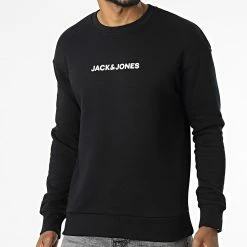 Vente flash ⌛ Sweat Crewneck Swish Noir de Jack And Jones ❤️ -Jack And Jones Soldes jack and jones 336933 12217097 BLACK 20220930T155745 03
