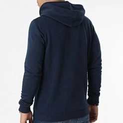 Vente flash 🥰 Sweat Capuche Xander 12218266 Bleu Marine de Jack And Jones ❤️ -Jack And Jones Soldes jack and jones 336940 12218266 NAVY BLAZER 20221010T140246 04