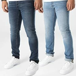 De gros 🧨 Lot De 2 👖 Jeans Slim Glenn 12191916 Bleu Denim de Jack And Jones ✨