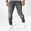 Nouveau 🛒 Jean Skinny Liam Seal Noir de Jack And Jones 😀
