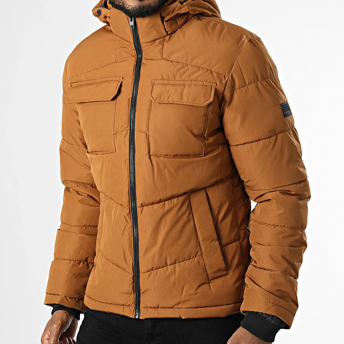 Remise 👍 Doudoune Capuche Brady Camel de Jack And Jones 🤩 3 Remise 👍 Doudoune Capuche Brady Camel de Jack And Jones 🤩 – Image 3