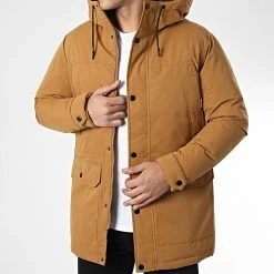 Acheter 👏 Parka Capuche Winner Camel de Jack And Jones ❤️