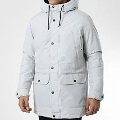 Sortie ✔️ Parka Capuche Winner Gris Clair de Jack And Jones 😍 -Jack And Jones Soldes jack and jones 337428 12218773 GLACIER GRAY 20220921T155930 03