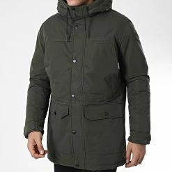 Tout neuf 🥰 Parka Capuche Winner Vert Kaki de Jack And Jones 🤩 -Jack And Jones Soldes jack and jones 337430 12218773 ROSIN 20220921T155553 03