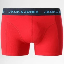 Tout neuf 🔔 Lot De 3 Boxers 12211159 Rouge Noir Bleu Marine de Jack And Jones 🥰 -Jack And Jones Soldes jack and jones 337453 12211159 TRUE RED TRUE RED 20221026T150652 03