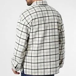 Sortie 🔥 Surchemise A Carreaux Bane Beige de Jack And Jones 🥰 -Jack And Jones Soldes jack and jones 337454 12204201 MONNBEAN CHECK 20220926T151905 04