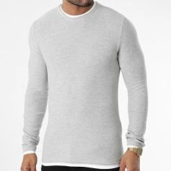 De gros 😍 Pull Twinn Gris Chiné de Jack And Jones 💯