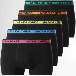 Acheter 👏 Lot De 5 Boxers Josh Noir de Jack And Jones ⭐