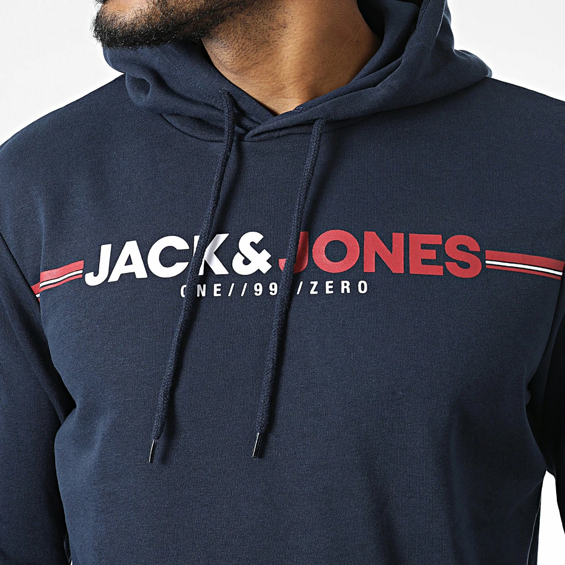 Le moins cher ⭐ Sweat Capuche Frederik Bleu Marine de Jack And Jones ⌛ 2 Le moins cher ⭐ Sweat Capuche Frederik Bleu Marine de Jack And Jones ⌛ – Image 2