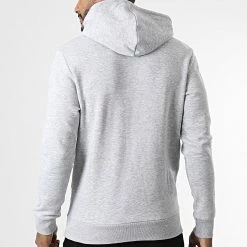 Vente flash 💯 Sweat Capuche Frederik Gris Chiné de Jack And Jones 👏 -Jack And Jones Soldes jack and jones 337479 12219814 LGHT GREY MEL NEW LGM 20220927T150101 04