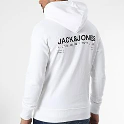 Tout neuf 🔔 Sweat Capuche Mono Vision Blanc de Jack And Jones 💯 7 Tout neuf 🔔 Sweat Capuche Mono Vision Blanc de Jack And Jones 💯 -Jack And Jones Soldes jack and jones 337525 12216286 WHITE RELAXED 20220922T152454 04