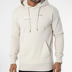 Vente flash 🎉 Sweat Capuche Mono Vision Beige de Jack And Jones 🤩