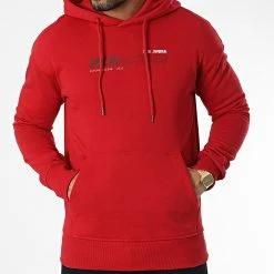 Meilleure vente ⌛ Sweat Capuche Mono Vision Rouge de Jack And Jones ✔️