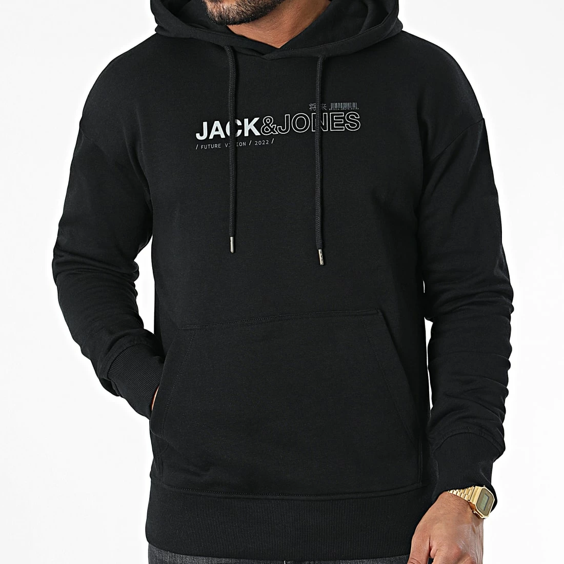 Acheter ❤️ Sweat Capuche Mono Vision Noir de Jack And Jones 🥰 3 Acheter ❤️ Sweat Capuche Mono Vision Noir de Jack And Jones 🥰 – Image 3
