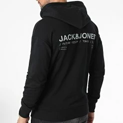 Acheter ❤️ Sweat Capuche Mono Vision Noir de Jack And Jones 🥰 7 Acheter ❤️ Sweat Capuche Mono Vision Noir de Jack And Jones 🥰 -Jack And Jones Soldes jack and jones 337528 12216286 BLACK RELAXED 20220922T154903 04