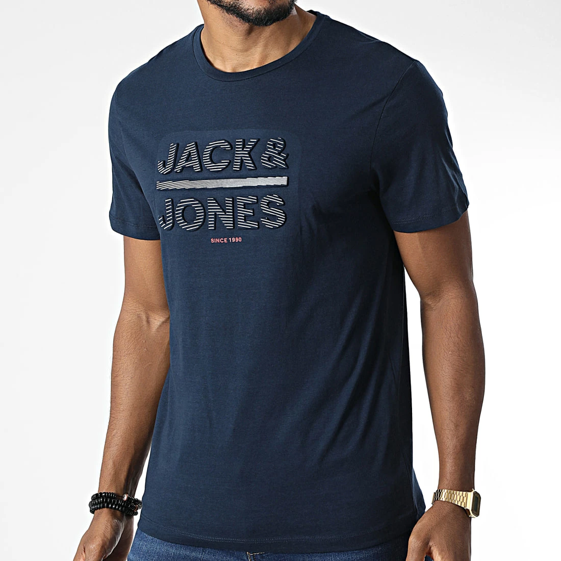 Acheter 👍 Tee 👕 Shirt Galo Bleu Marine de Jack And Jones 🔥 3 Acheter 👍 Tee 👕 Shirt Galo Bleu Marine de Jack And Jones 🔥 – Image 3