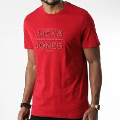 Acheter 💯 Tee 👕 Shirt Galo Rouge de Jack And Jones 🔔