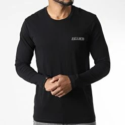 Meilleure affaire 🌟 Tee 👕 Shirt Manches Longues Axel Noir de Jack And Jones 🔔 -Jack And Jones Soldes jack and jones 339344 12211753 BLACK 20221020T154815 03