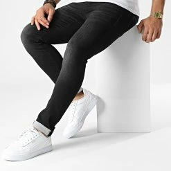 Nouveau ⭐ Jean Slim Glenn Original Noir de Jack And Jones 👏 -Jack And Jones Soldes jack and jones 339360 12212818 BLACK DENIM 20221021T160504 03