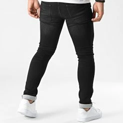 Nouveau ⭐ Jean Slim Glenn Original Noir de Jack And Jones 👏 -Jack And Jones Soldes jack and jones 339360 12212818 BLACK DENIM 20221021T160506 04