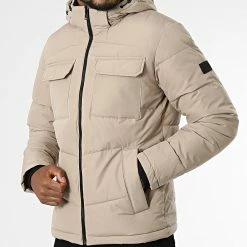 Vente flash 👏 Doudoune Capuche Brady 12212233 Beige de Jack And Jones 🥰 -Jack And Jones Soldes jack and jones 339401 12212233 CROCKERY 20220930T160200 03