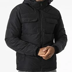 Coupon 🛒 Doudoune Capuche Brady Noir de Jack And Jones ✔️ -Jack And Jones Soldes jack and jones 339402 12212233 BLACK 20220929T162205 03