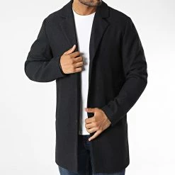 Promo 😉 Manteau Tommy Bleu Marine de Jack And Jones 🔥