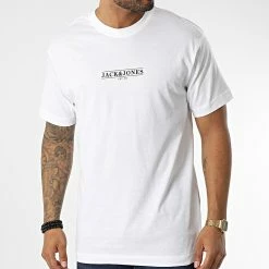 Meilleure vente 🧨 Tee 👚 Shirt Holi Tropical Blanc Floral de Jack And Jones 👏