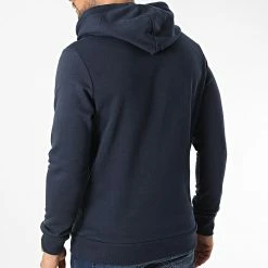 Promo 👏 Sweat Capuche Galo Bleu Marine de Jack And Jones 🤩 -Jack And Jones Soldes jack and jones 339502 12218258 NAVY BLAZER 20221020T144457 04