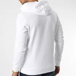 Coupon 🤩 Sweat Capuche Galo Blanc de Jack And Jones 🎁 -Jack And Jones Soldes jack and jones 339503 12218258 WHITE 20221020T144407 04