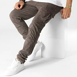 Budget 🧨 Pantalon Cargo Ace Tucker Taupe de Jack And Jones 🧨 -Jack And Jones Soldes jack and jones 339526 12216664 MULCH SOLID 20221024T140031 03