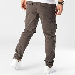 Budget 🧨 Pantalon Cargo Ace Tucker Taupe de Jack And Jones 🧨 -Jack And Jones Soldes jack and jones 339526 12216664 MULCH SOLID 20221024T140032 04