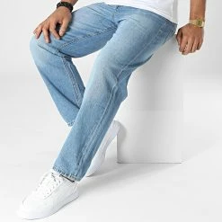 Remise 😍 Jean Regular Eddie 12219808 Bleu Denim de Jack And Jones ✨ -Jack And Jones Soldes jack and jones 341036 12219808 BLUE DENIM 20221010T160505 03