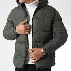Top 10 🧨 Doudoune Capuche Chili Vert Kaki de Jack And Jones 🥰