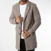 Meilleure vente 💯 Manteau Moulder Wool A Carreaux Beige de Jack And Jones ⭐