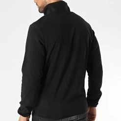 Budget 🤩 Sweat Col Zippé Tech Polar Noir de Jack And Jones 😀 -Jack And Jones Soldes jack and jones 341428 12218426 BLACK 20221014T151705 04