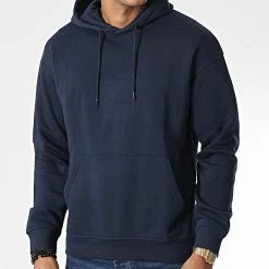 De gros 👏 Sweat Capuche Oversize Large Brink Bleu Marine de Jack And Jones 🎉