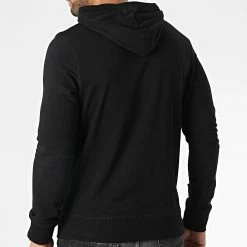 Nouveau 🧨 Sweat Zippé Capuche Tons Noir de Jack And Jones ❤️ -Jack And Jones Soldes jack and jones 341589 12186716 BLACK 20221011T161049 04