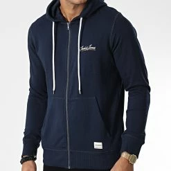 Top 10 🔥 Sweat Zippé Capuche Tons Bleu Marine de Jack And Jones 💯 -Jack And Jones Soldes jack and jones 341590 12186716 NAVY BLAZER STANDARD S ORANGE 20221025T152544 03