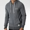 Promo ⭐ Sweat Zippé Capuche Tons Gris Chiné de Jack And Jones ⭐