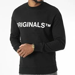 Coupon 🔔 Sweat Crewneck Clean Noir de Jack And Jones 💯 -Jack And Jones Soldes jack and jones 341667 12216041 BLACK 20221006T161427 03